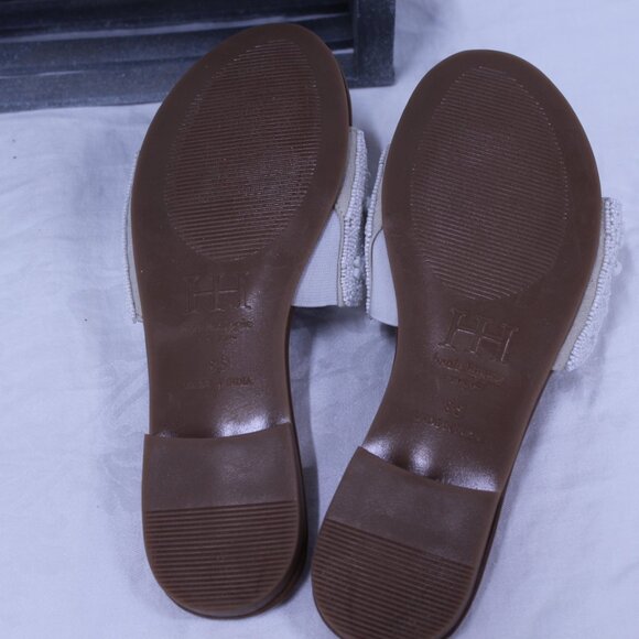 Haute Hippie Cream and Tan Floral Sandals - Picture 4 of 5